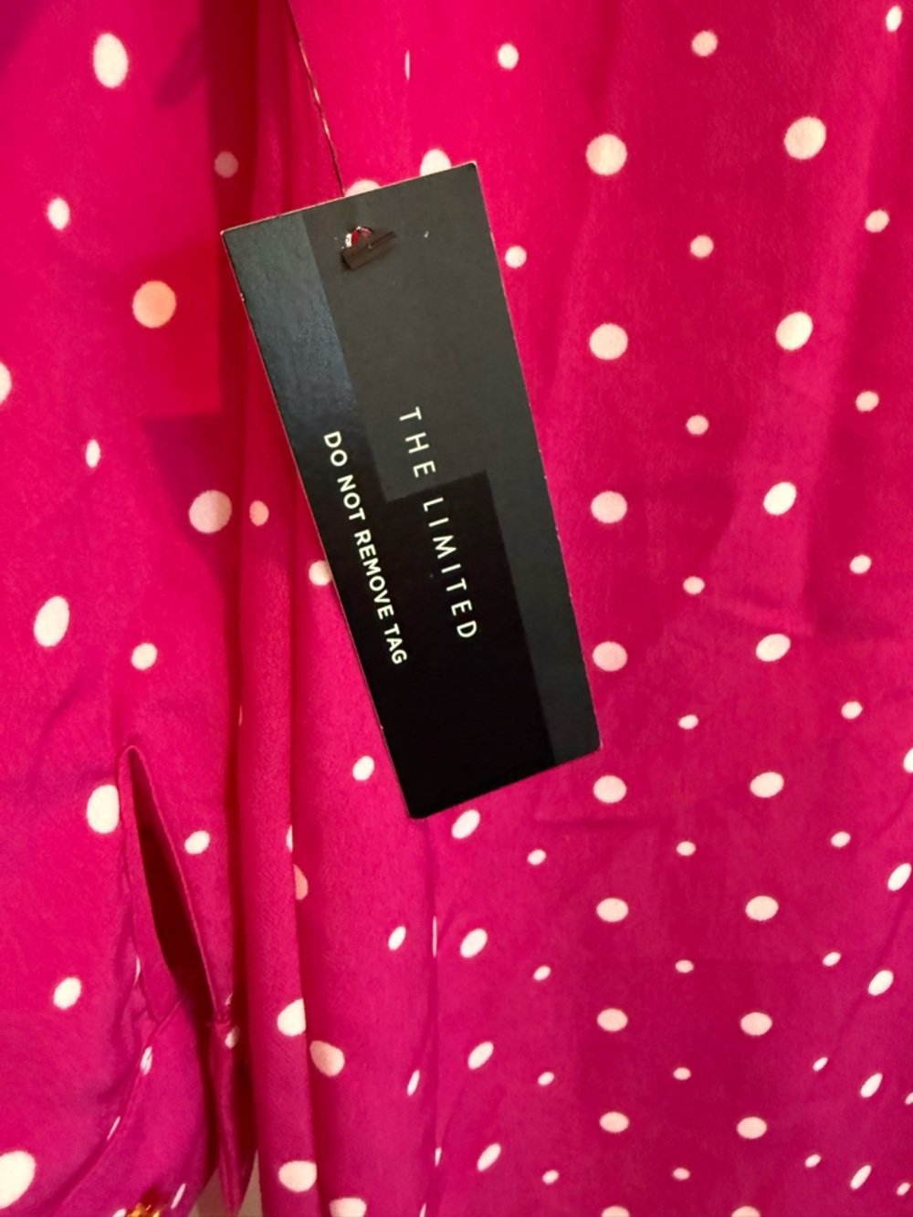 NWT The Limited Ashton Polka Dot Shirt Dress - Picture 4 of 7